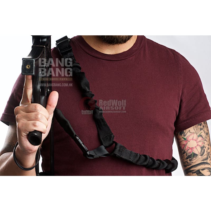 Gk tactical single point qd bungee sling - black free