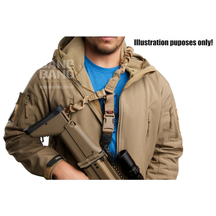 GK Tactical Single Point QD Bungee Sling - TAN - Bang Bang Airsoft