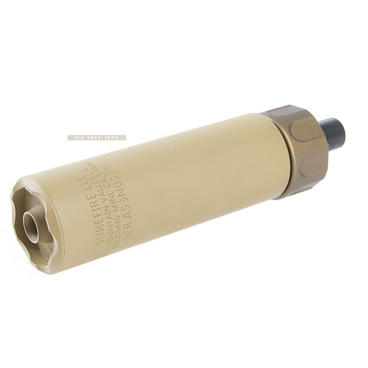 GK Tactical SOCOM46 - Mini Silencer for Umarex (KWA / VFC) MP7 AEG / GBB - TAN - Bang Bang Airsoft