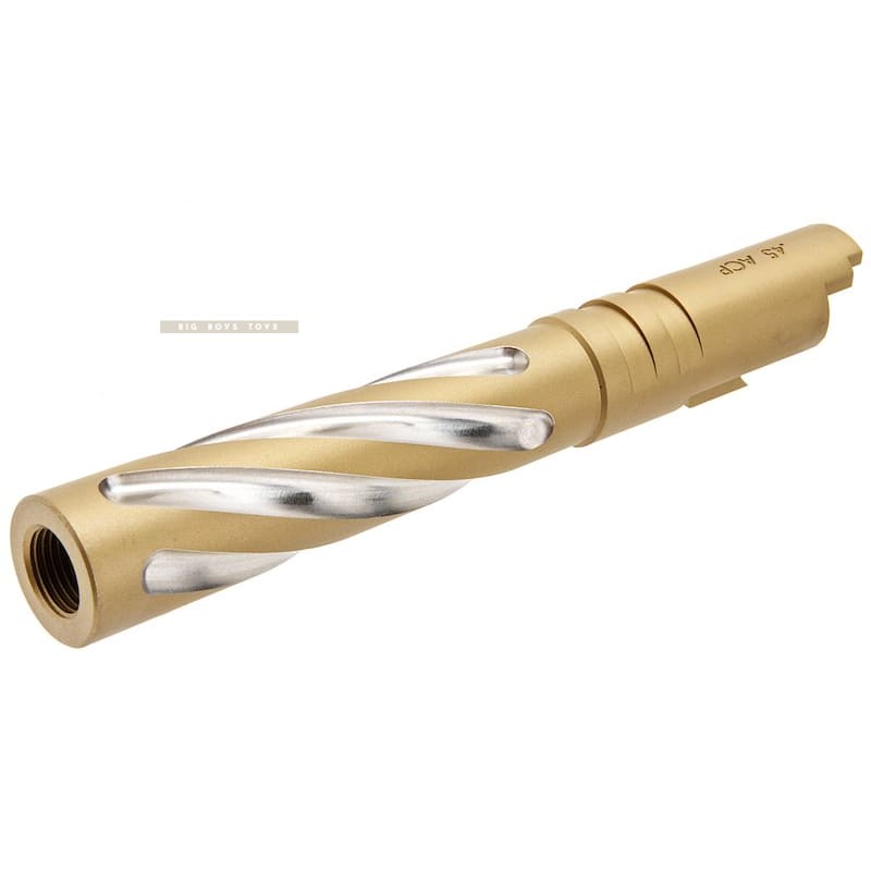 GK Tactical Stainless Steel Tornado Outer Barrel for Tokyo Marui Hi - Capa 5.1 GBB - Gold - Bang Bang Airsoft