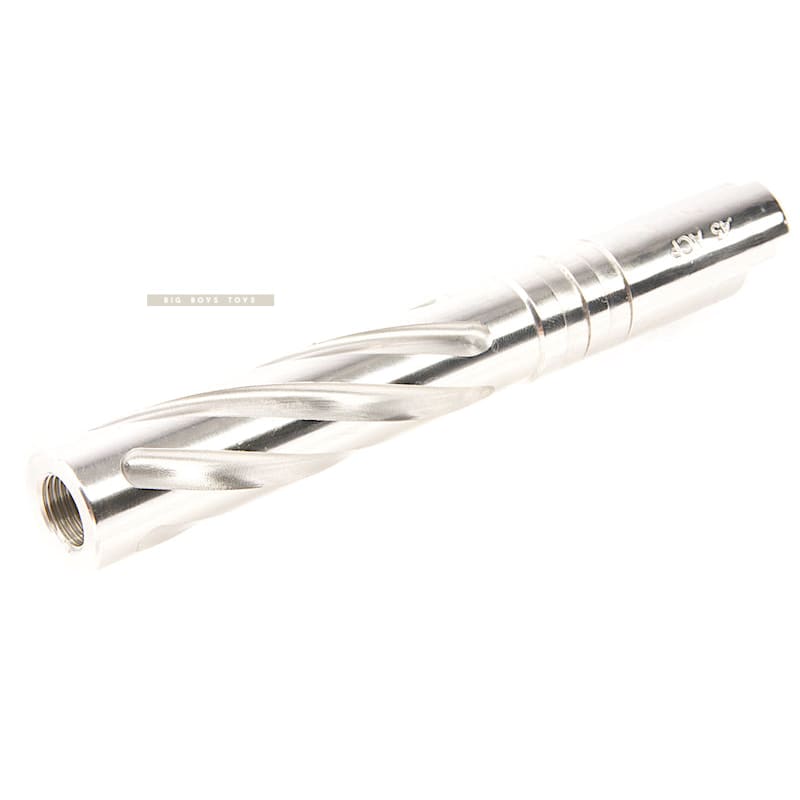 GK Tactical Stainless Steel Tornado Outer Barrel for Tokyo Marui Hi - Capa 5.1 GBB - Silver - Bang Bang Airsoft