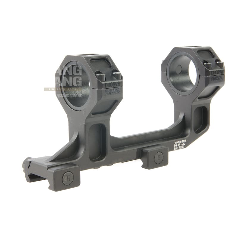 GK Tactical Super Precision GEI Style 1.93 inch Height 30mm Scope Ring Mount - Black - Bang Bang Airsoft
