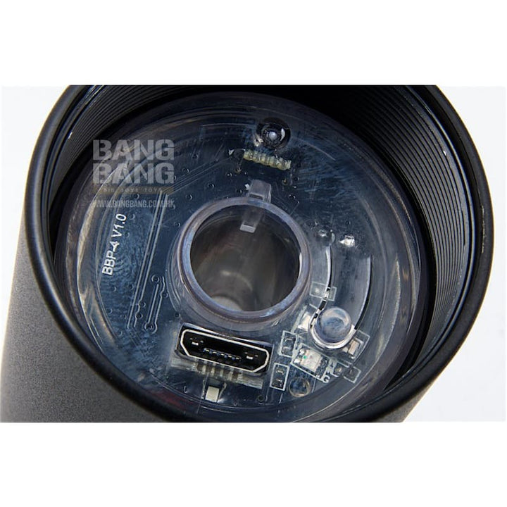 GK Tactical WARDEN Suppressor with Spitfire Tracer (14mm CCW) - Black - Bang Bang Airsoft