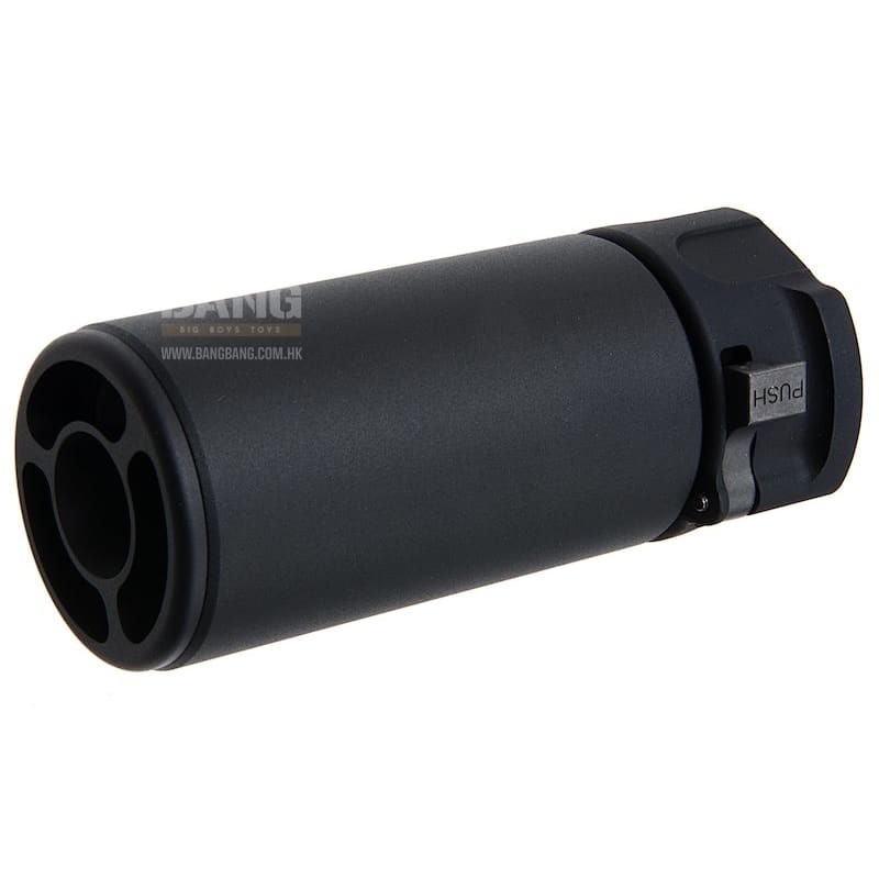 GK Tactical WARDEN Suppressor with Spitfire Tracer (14mm CCW) - Black - Bang Bang Airsoft