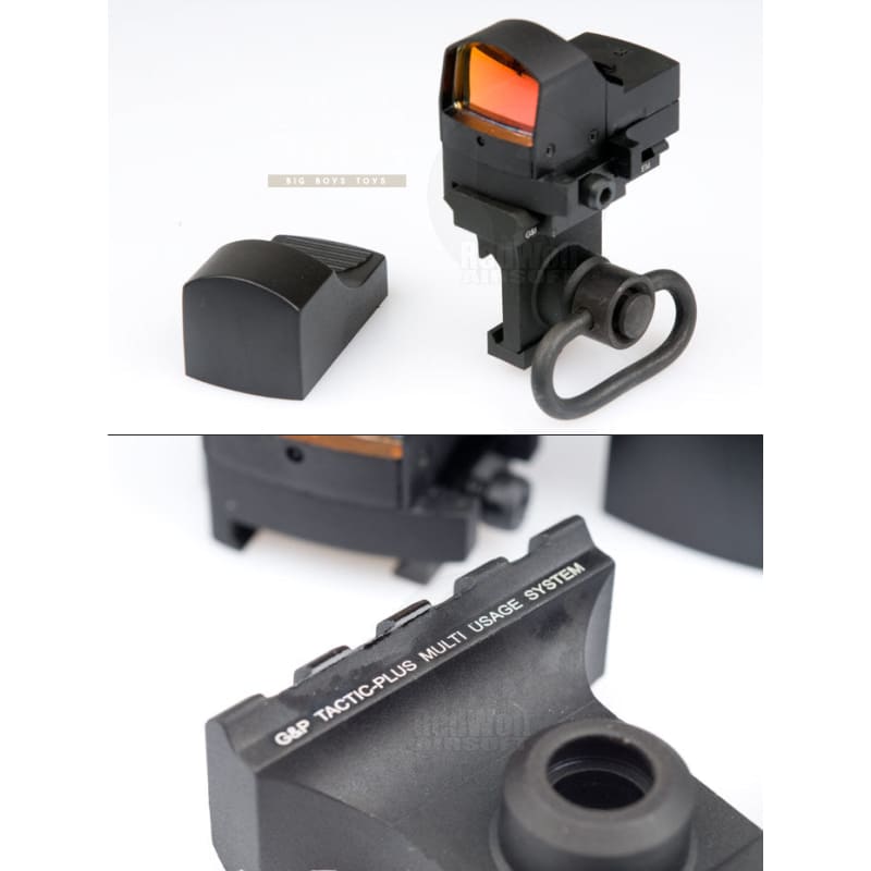 G&p 0p type red dot sight scope with side mount free