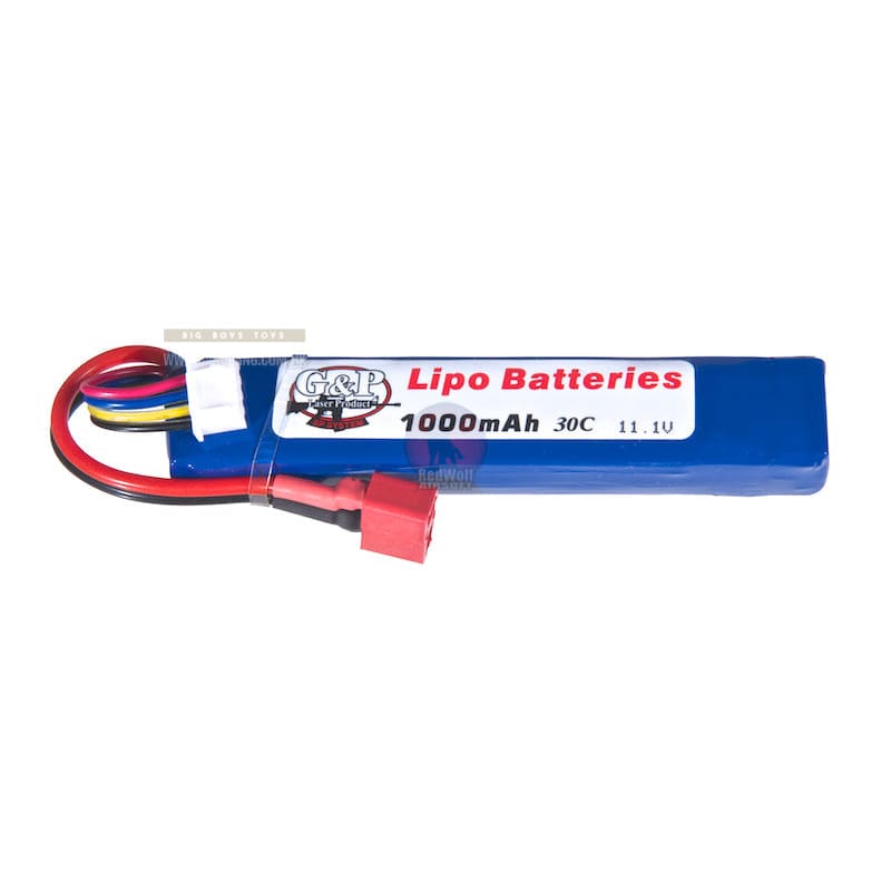 G&P 11.1V 1000mAh (30C) Lithium Polymer (LiPo) Battery - Bang Bang Airsoft