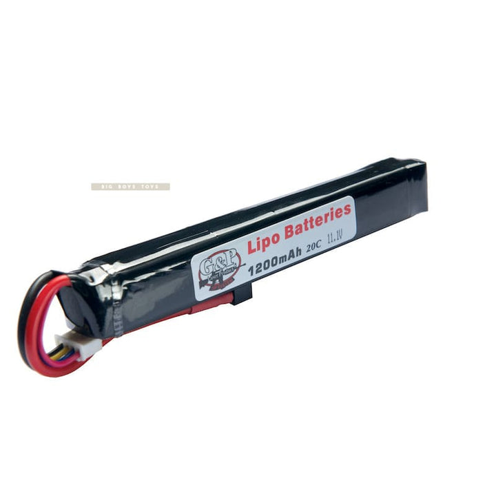 G&P 11.1v 1200mAh (20C) Li - Poly / LiPo Battery (Small T Connector) - Bang Bang Airsoft