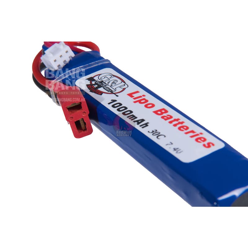 G&p 7.4v 1000mah (20c) lipo lithium polymer battery (deans