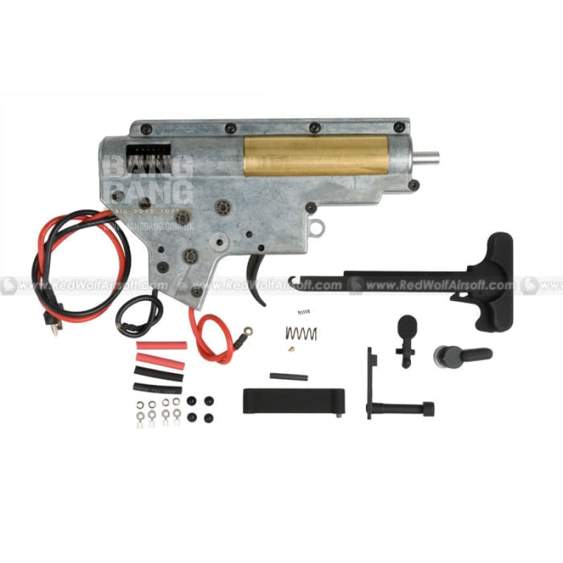 G&P 8mm Bearing Complete Gearbox Set for M4 Series (Rear Wiring / Dean Connector) - Bang Bang Airsoft