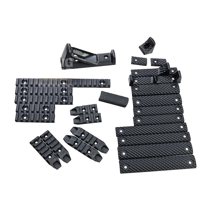 G&P M - lok / Keyomd Rail Cover Set - Black - Bang Bang Airsoft