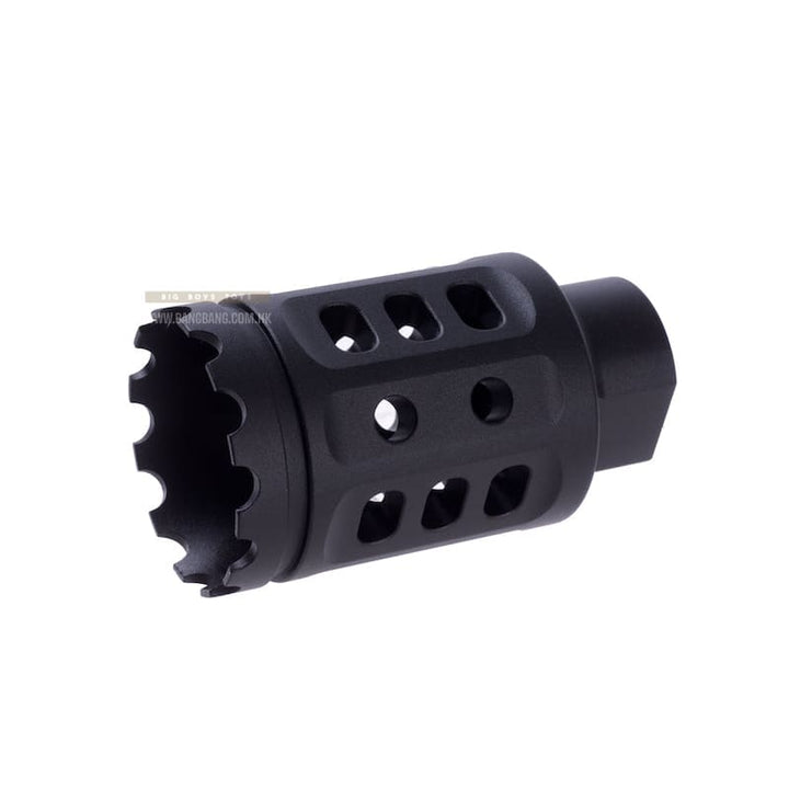 G&P Meat Cutter (S) for Tokyo Marui M16 Series (14mm CW & CCW Adaptor included) - Black - Bang Bang Airsoft