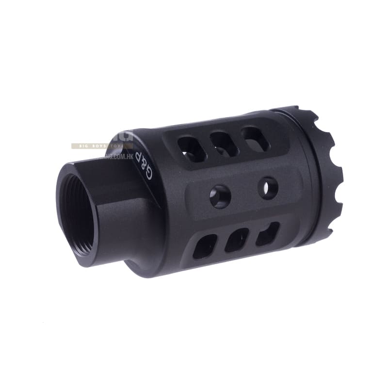 G&P Meat Cutter (S) for Tokyo Marui M16 Series (14mm CW & CCW Adaptor included) - Black - Bang Bang Airsoft