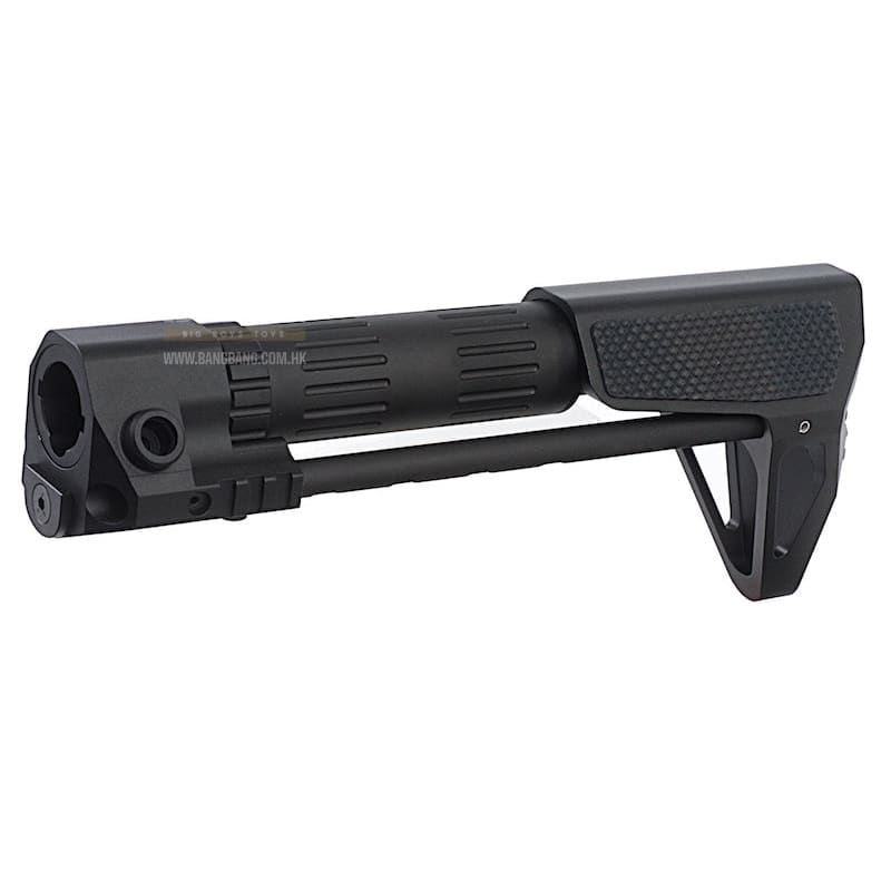 G&P PDW Stock (Slim) for Tokyo Marui & G&P M4 / M16 Metal Body Series (Checker, Black) - Bang Bang Airsoft