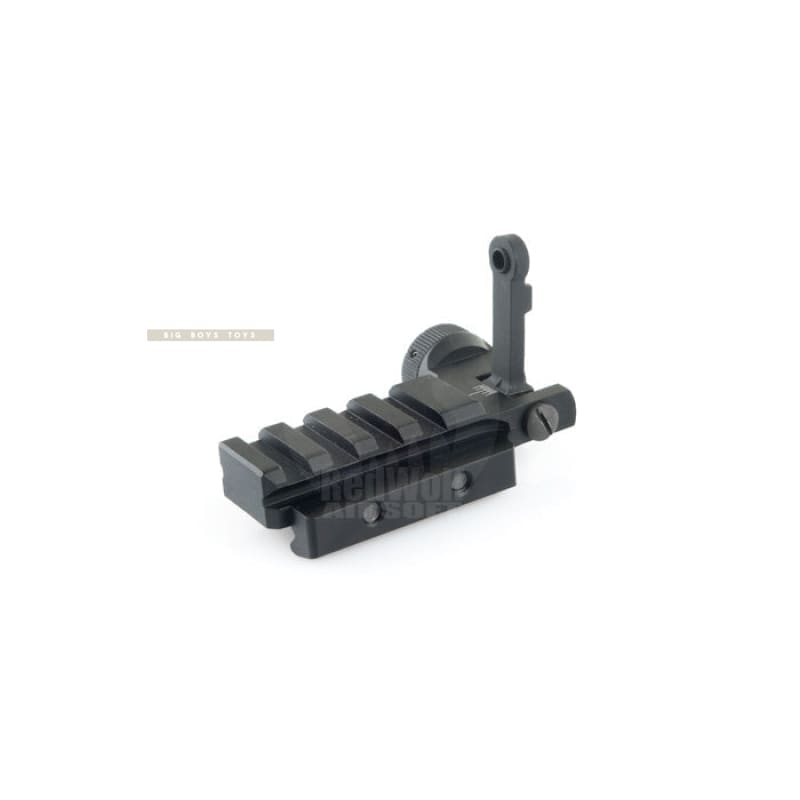 G&P Railed Flip Up Rear Sight Base - Bang Bang Airsoft