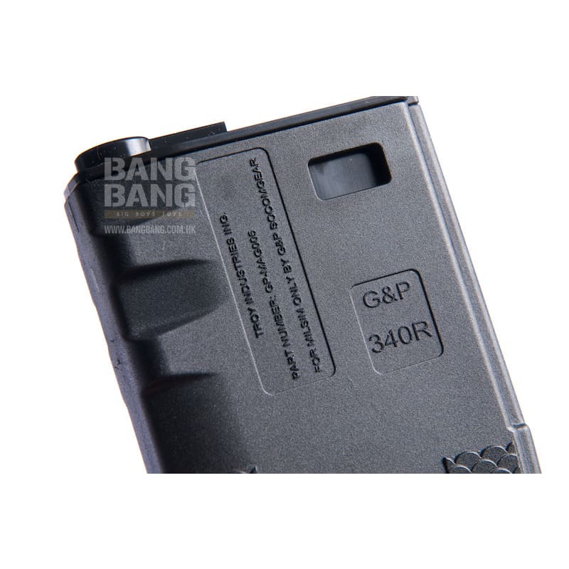 G&P/Socom Gear Troy 340rds Magazine - BK(license from Madbull) - Bang Bang Airsoft