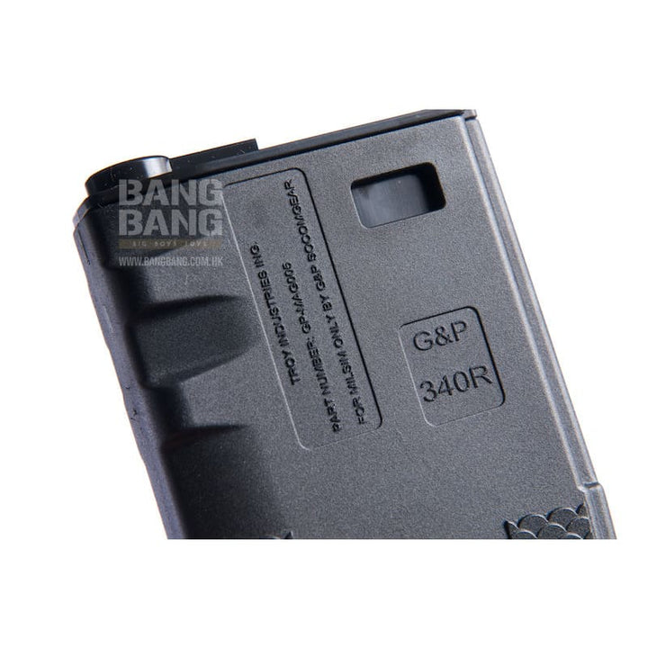 G&P/Socom Gear Troy 340rds Magazine - BK(license from Madbull) - Bang Bang Airsoft
