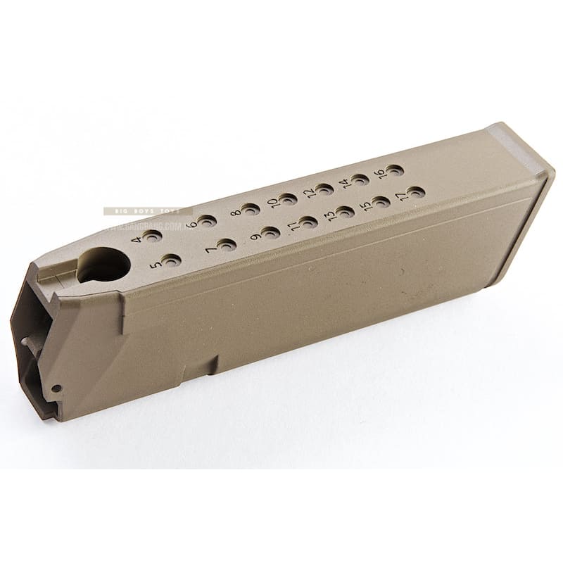 Guarder Aluminum Magazine Case for Tokyo Marui Model 17 / 18C / 22 / 34 GBB Pistol (9MM / Cerakote FDE) - Bang Bang Airsoft