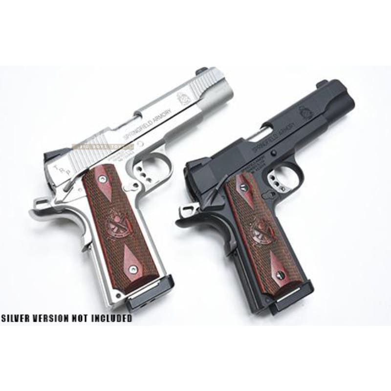 Guarder Aluminum Slide & Frame Kit for Tokyo Marui MEU .45 GBB Series (Wooden Grip Panel ) - Black - Bang Bang Airsoft
