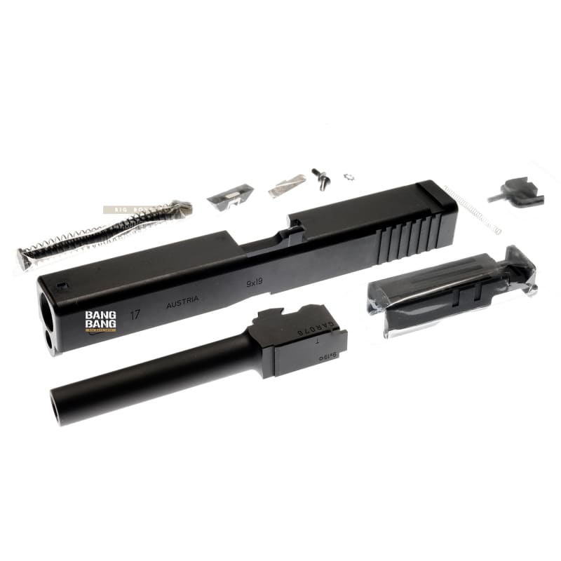 Guarder CNC Steel Slide & Barrel Set for Tokyo Marui Model 17 - Black - Bang Bang Airsoft