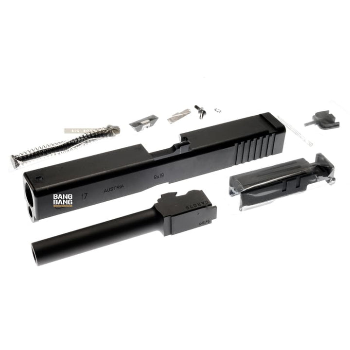 Guarder CNC Steel Slide & Barrel Set for Tokyo Marui Model 17 - Black - Bang Bang Airsoft