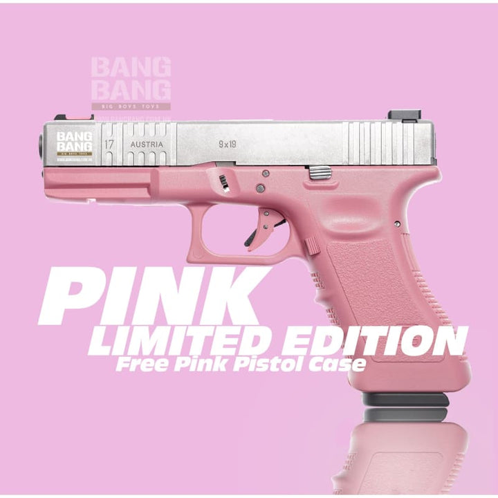 Guarder Custom II Aluminum Slide Model 17 Complete Pistol GBB - Pink - Bang Bang Airsoft