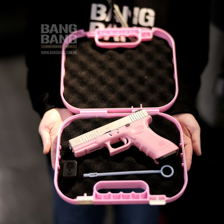 Guarder Custom II Aluminum Slide Model 17 Complete Pistol GBB - Pink - Bang Bang Airsoft