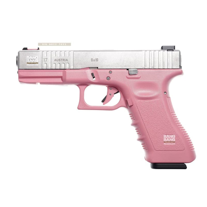 Guarder Custom II Aluminum Slide Model 17 Complete Pistol GBB - Pink - Bang Bang Airsoft