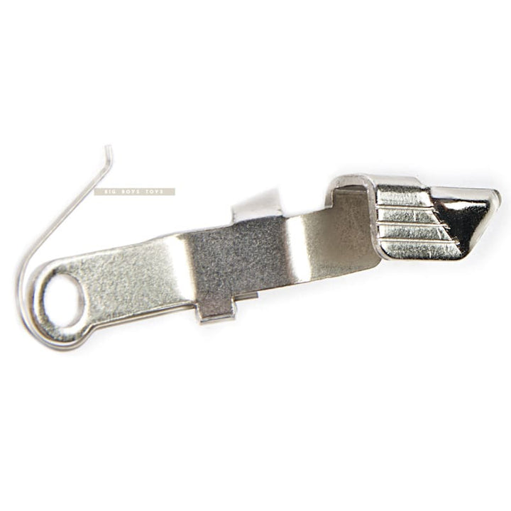 Guarder Extended Slide Stop for Tokyo Marui G19 Gen 3 / G17 Gen 4 GBB Pistol - Silver - Bang Bang Airsoft