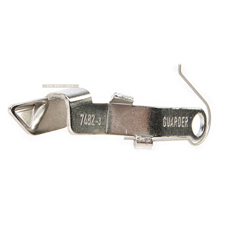 Guarder Extended Slide Stop for Tokyo Marui G19 Gen 3 / G17 Gen 4 GBB Pistol - Silver - Bang Bang Airsoft