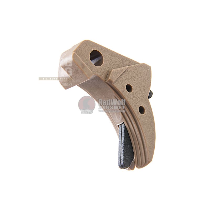 Guarder Ridged Trigger for Tokyo Marui / KJ / WE G Series GBB Pistol (Except G18C) - Tan - Bang Bang Airsoft