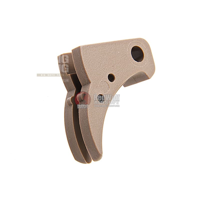 Guarder Ridged Trigger for Tokyo Marui / KJ / WE G Series GBB Pistol (Except G18C) - Tan - Bang Bang Airsoft