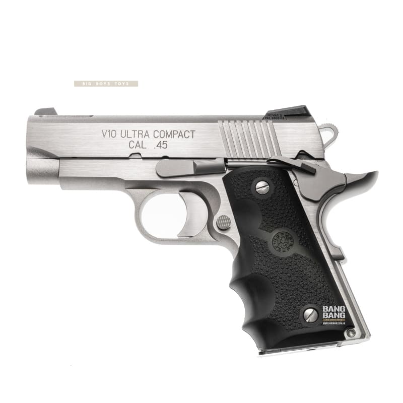 Guarder Stainless Full Steel CNC V10 Complete Pistol GBB with Hogue Grip (TM System) - Bang Bang Airsoft
