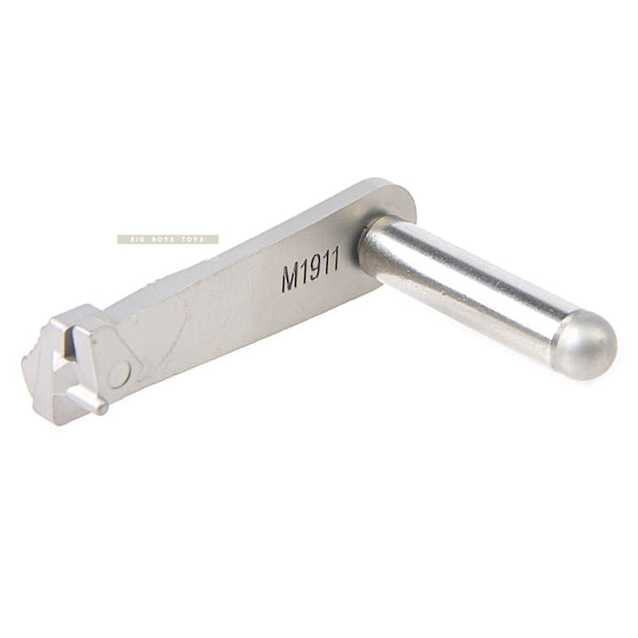 Guarder Stainless Slide Stop for Tokyo Marui M1911 GBB Pistol - Silver - Bang Bang Airsoft