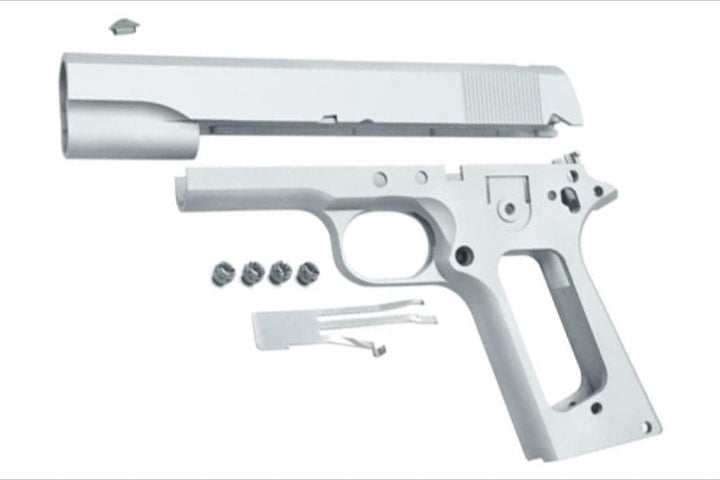 Guarder Tokyo Marui 1911 Series'70 GBB Airsoft Slide & Frame (Aluminum, No Marking, Silver) - Bang Bang Airsoft