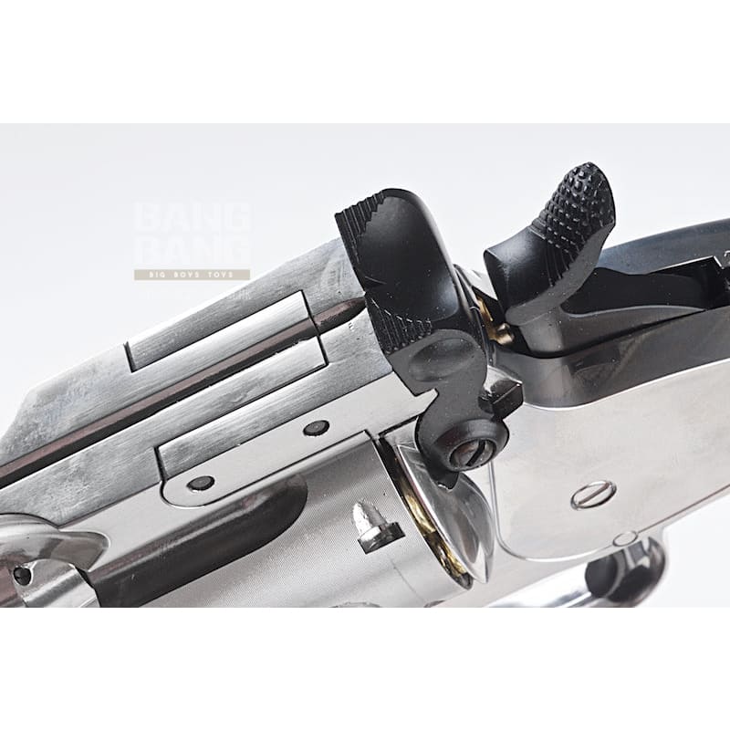 Gun Heaven 793 1877 MAJOR 3 6mm Co2 Revolver - Silver - Bang Bang Airsoft