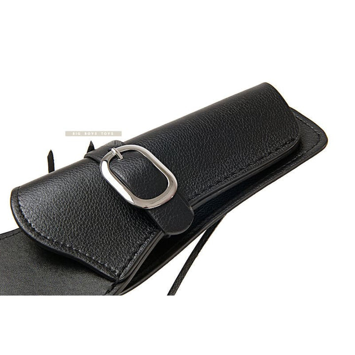 Gun Heaven PU Cowboy Leather Holster - BK - Bang Bang Airsoft