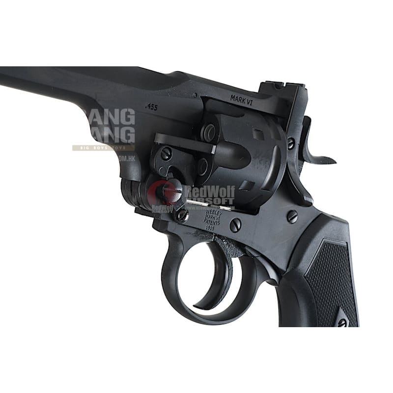 Gun Heaven (Win Gun) Webley MK VI 6mm Co2 Revolver - Black - Bang Bang Airsoft