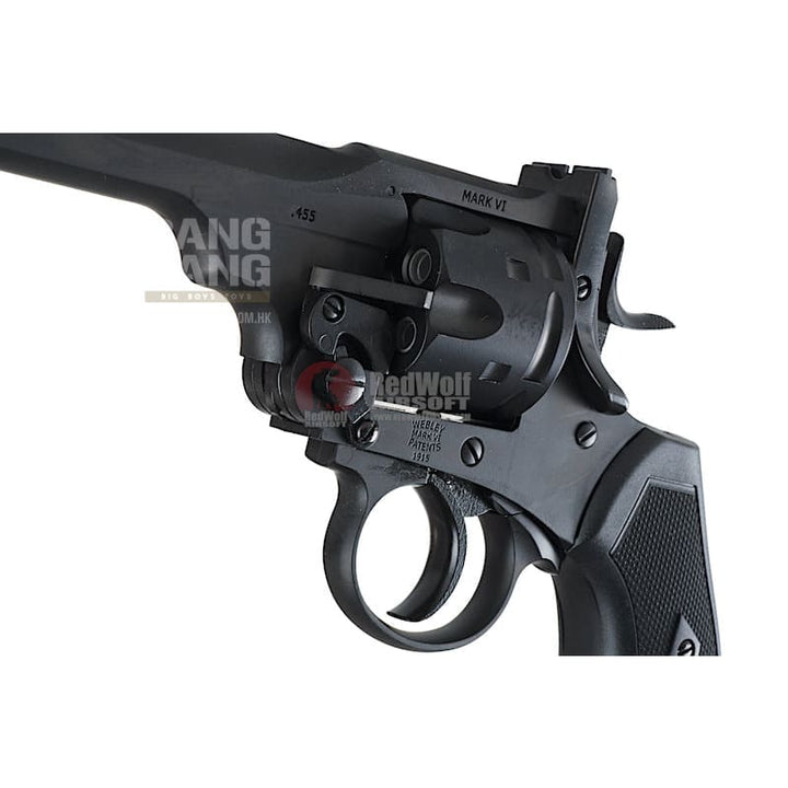 Gun Heaven (Win Gun) Webley MK VI 6mm Co2 Revolver - Black - Bang Bang Airsoft