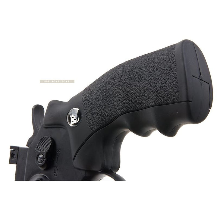 Gun Heaven (WinGun) 701 4 inch 6mm Co2 Revolver (Black Grip) - Black - Bang Bang Airsoft