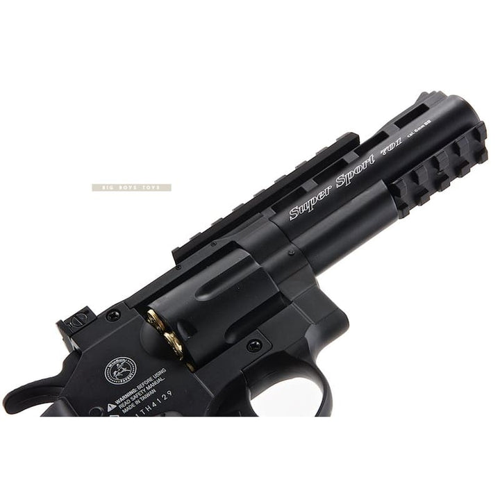 Gun Heaven (WinGun) 701 4 inch 6mm Co2 Revolver (Black Grip) - Black - Bang Bang Airsoft