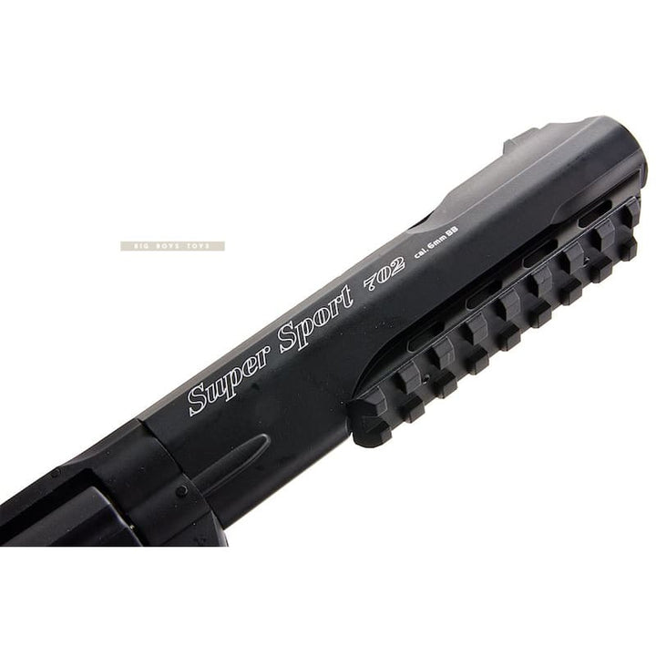 Gun Heaven (WinGun) 702 6 inch 6mm Co2 Revolver (Black Grip) - Black - Bang Bang Airsoft
