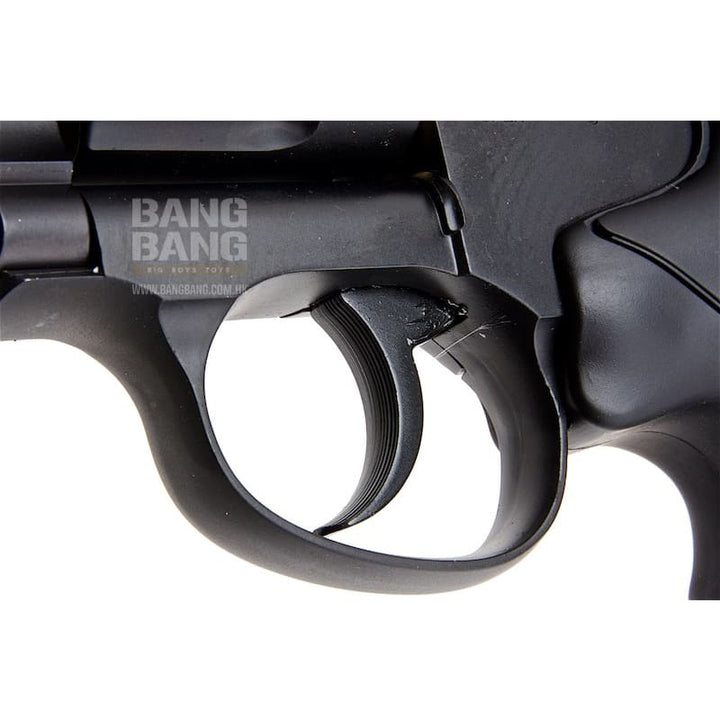 Gun Heaven (WinGun) 702 6 inch 6mm Co2 Revolver (Black Grip) - Black - Bang Bang Airsoft