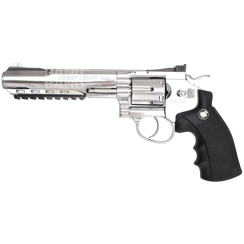 Gun heaven (wingun) 702 6 inch 6mm co2 revolver (black grip)