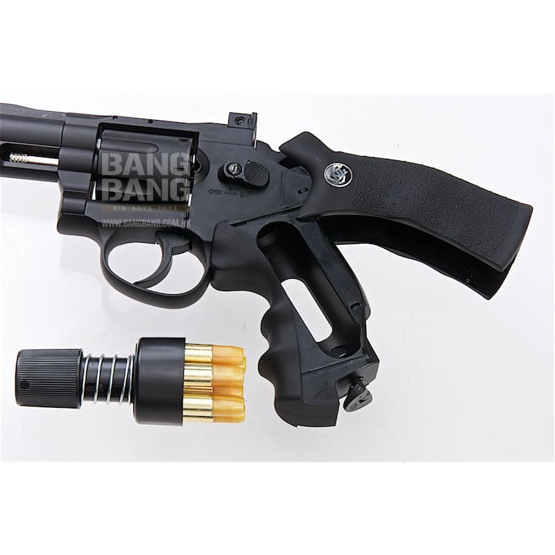 Gun Heaven (WinGun) 708 2.5 inch 6mm Co2 Revolver - Black - Bang Bang Airsoft