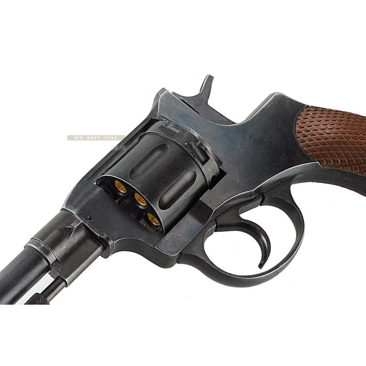 Gun Heaven (WinGun) 721 Nagant M1895 4 inch 6mm CO2 Revolver Weathered - BK - Bang Bang Airsoft
