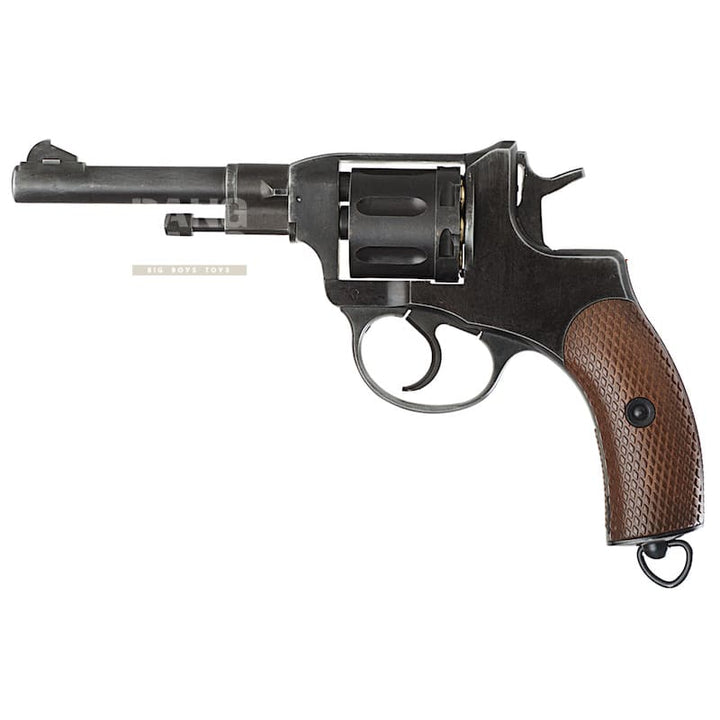 Gun Heaven (WinGun) 721 Nagant M1895 4 inch 6mm CO2 Revolver Weathered - BK - Bang Bang Airsoft