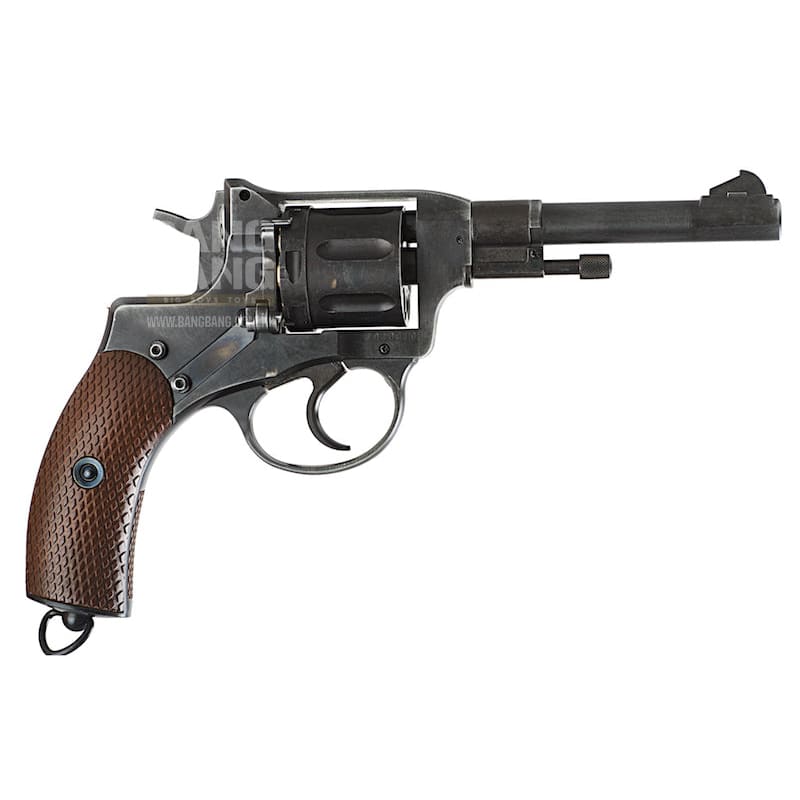Gun Heaven (WinGun) 721 Nagant M1895 4 inch 6mm CO2 Revolver Weathered - BK - Bang Bang Airsoft