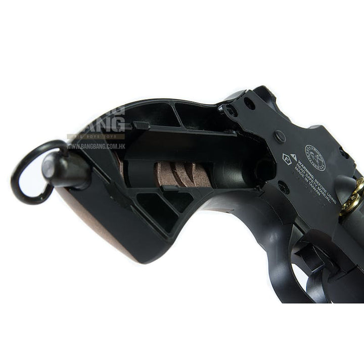 Gun Heaven (WinGun) 731 Sheriff M36 2.5 inch Co2 Revolver - Black (Brown Grip) - Bang Bang Airsoft
