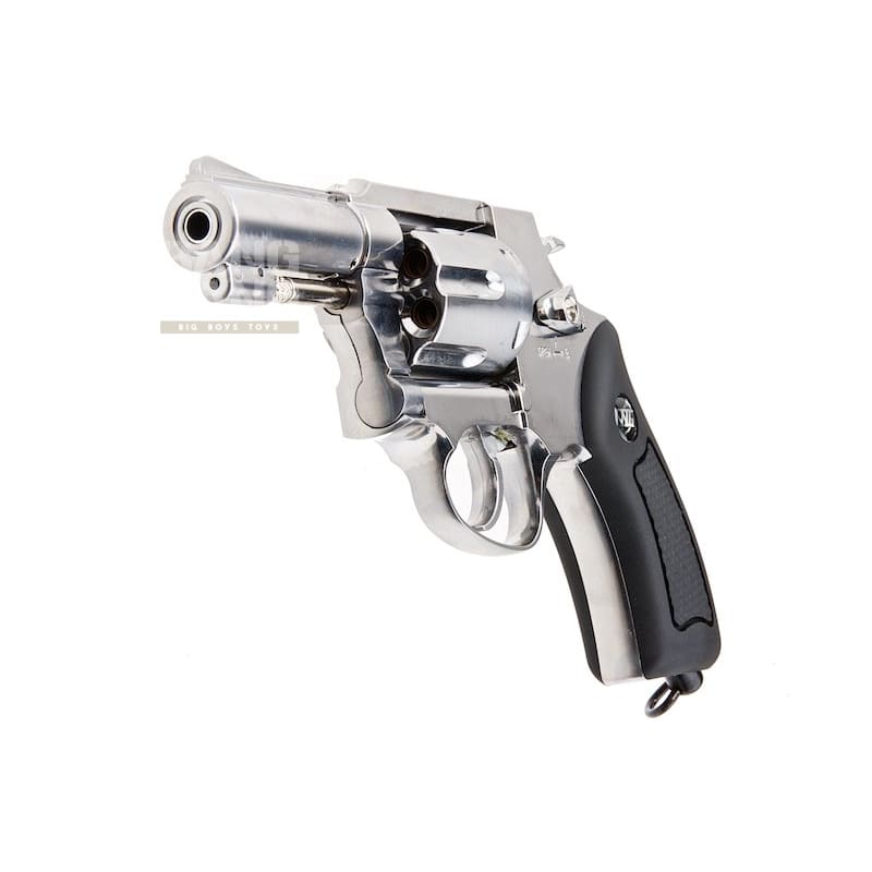 Gun Heaven (WinGun) 731 Sheriff M36 2.5 inch Co2 Revolver (Black Grip) - Silver - Bang Bang Airsoft