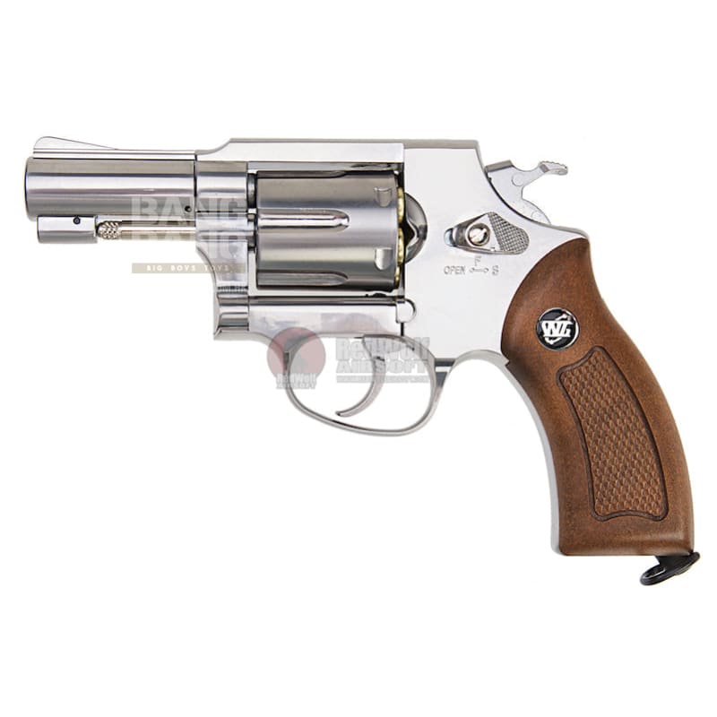 Gun Heaven (WinGun) 731 Sheriff M36 2.5 inch Co2 Revolver - Silver - Bang Bang Airsoft